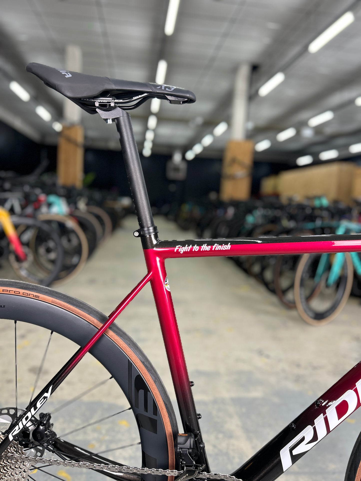 Showroom model Ridley Helium SLX Di2 Carbon Race Bike