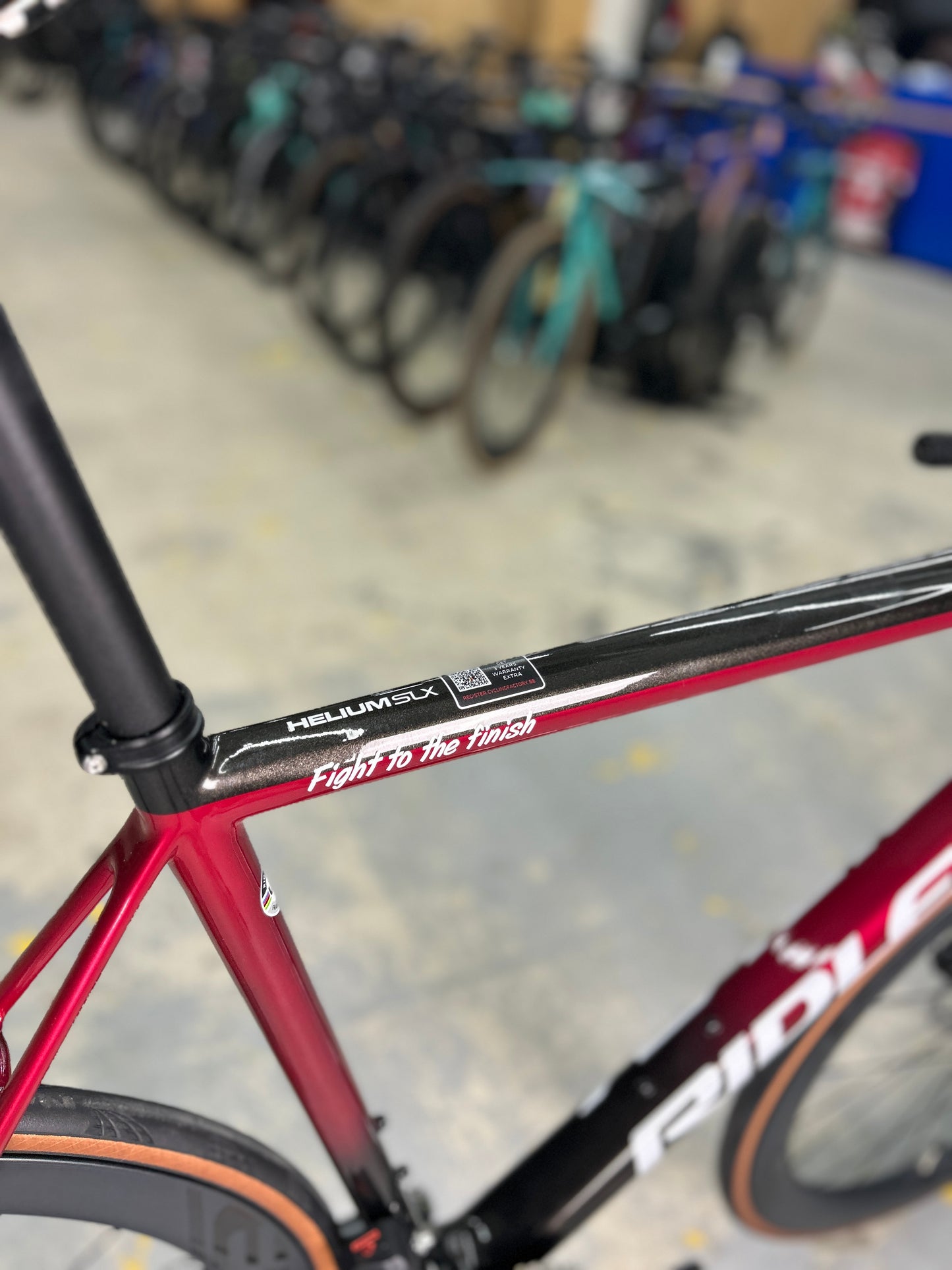Showroom model Ridley Helium SLX Di2 Carbon Race Bike