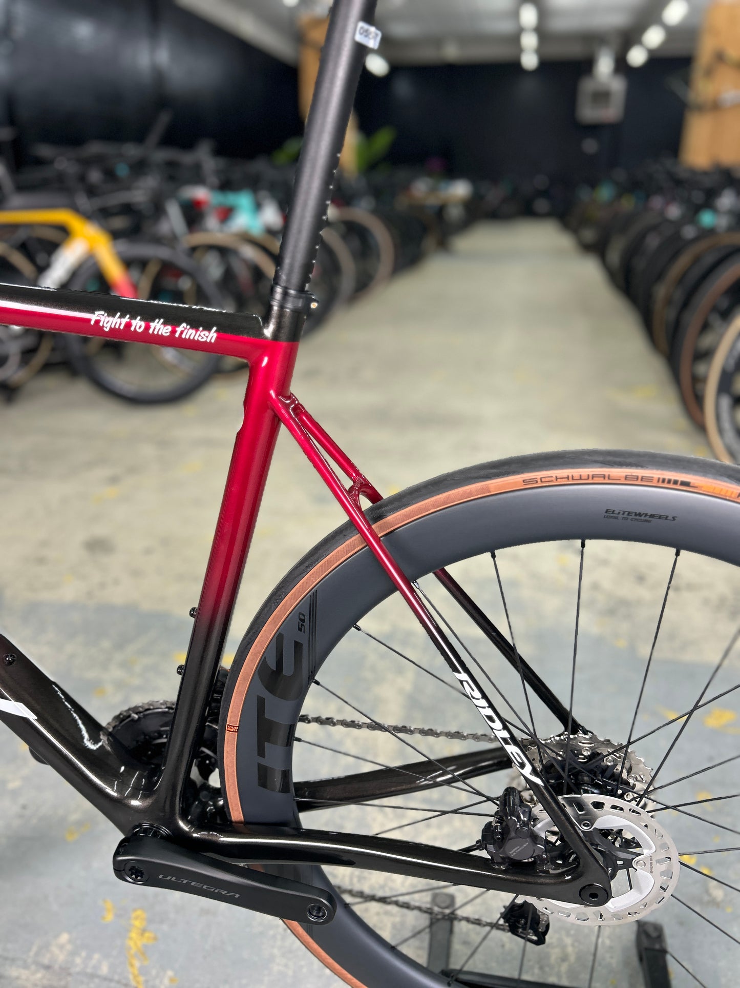 Showroom model Ridley Helium SLX Di2 Carbon Race Bike