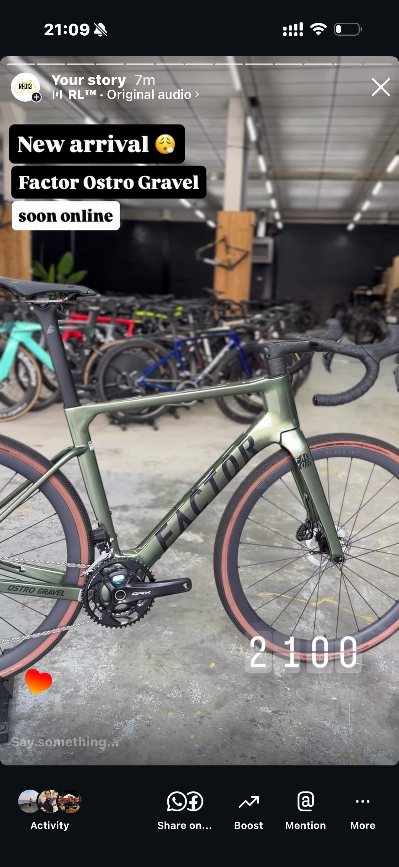 NIEUW Factor Ostro Gravel GRX Di2 Gravel Fiets