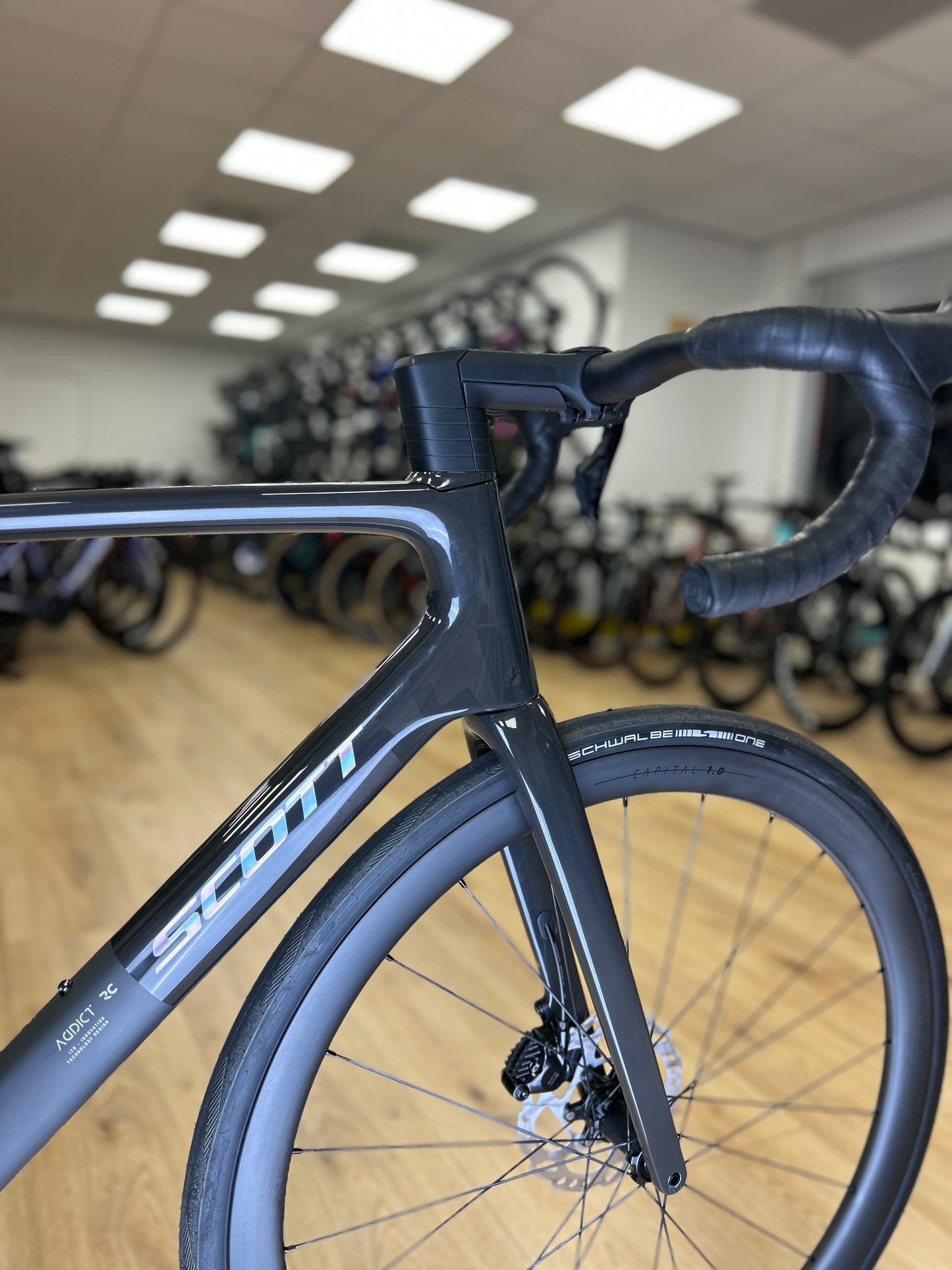 0km Showroom Model Scott Addict RC Di2 Carbon Racefiets