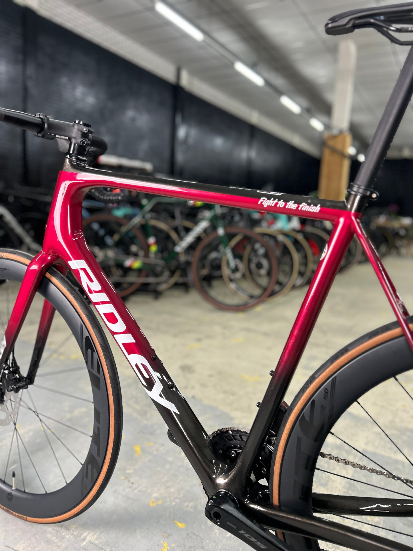 Showroom model Ridley Helium SLX Di2 Carbon Race Bike