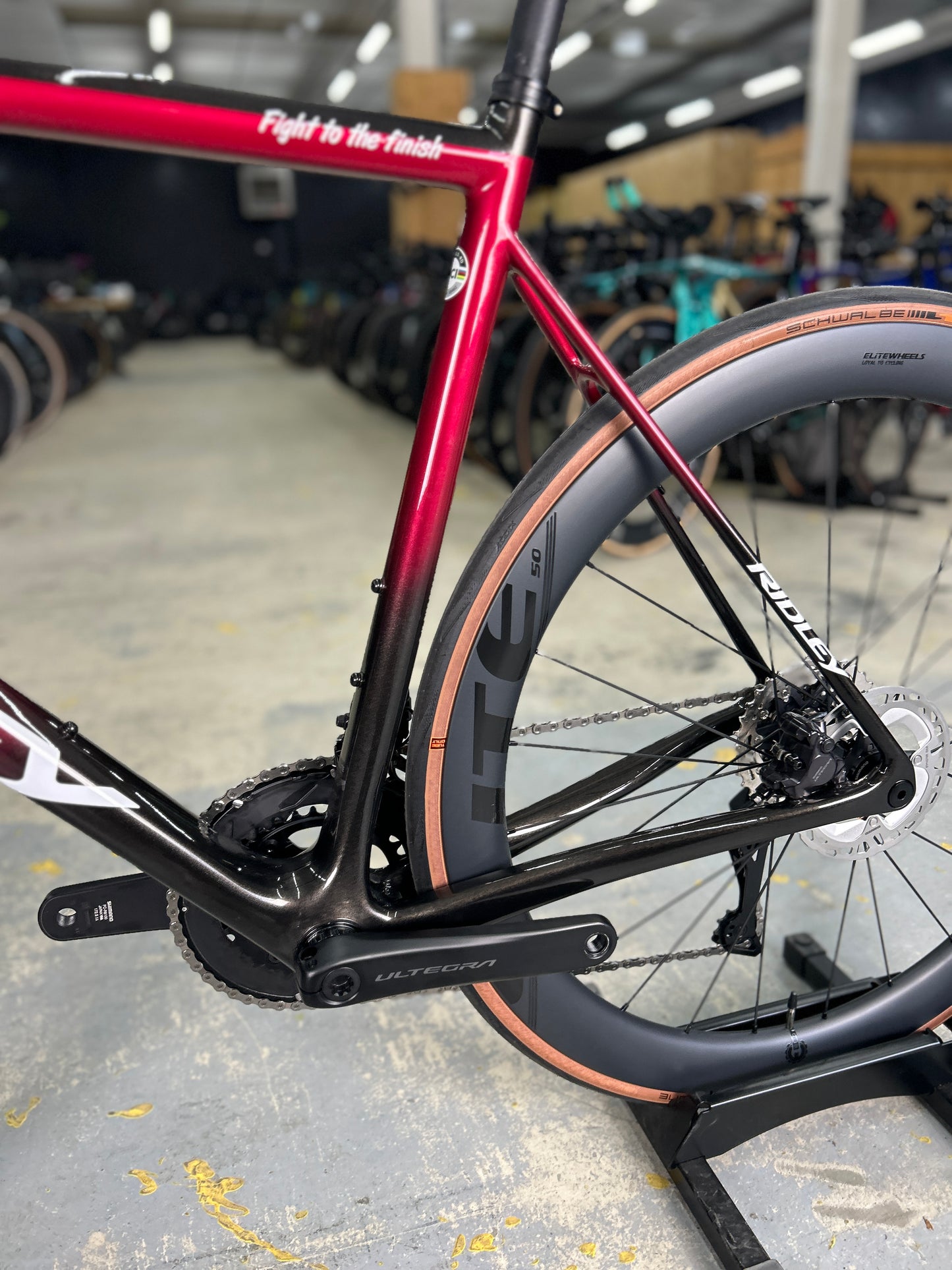 Showroom model Ridley Helium SLX Di2 Carbon Race Bike