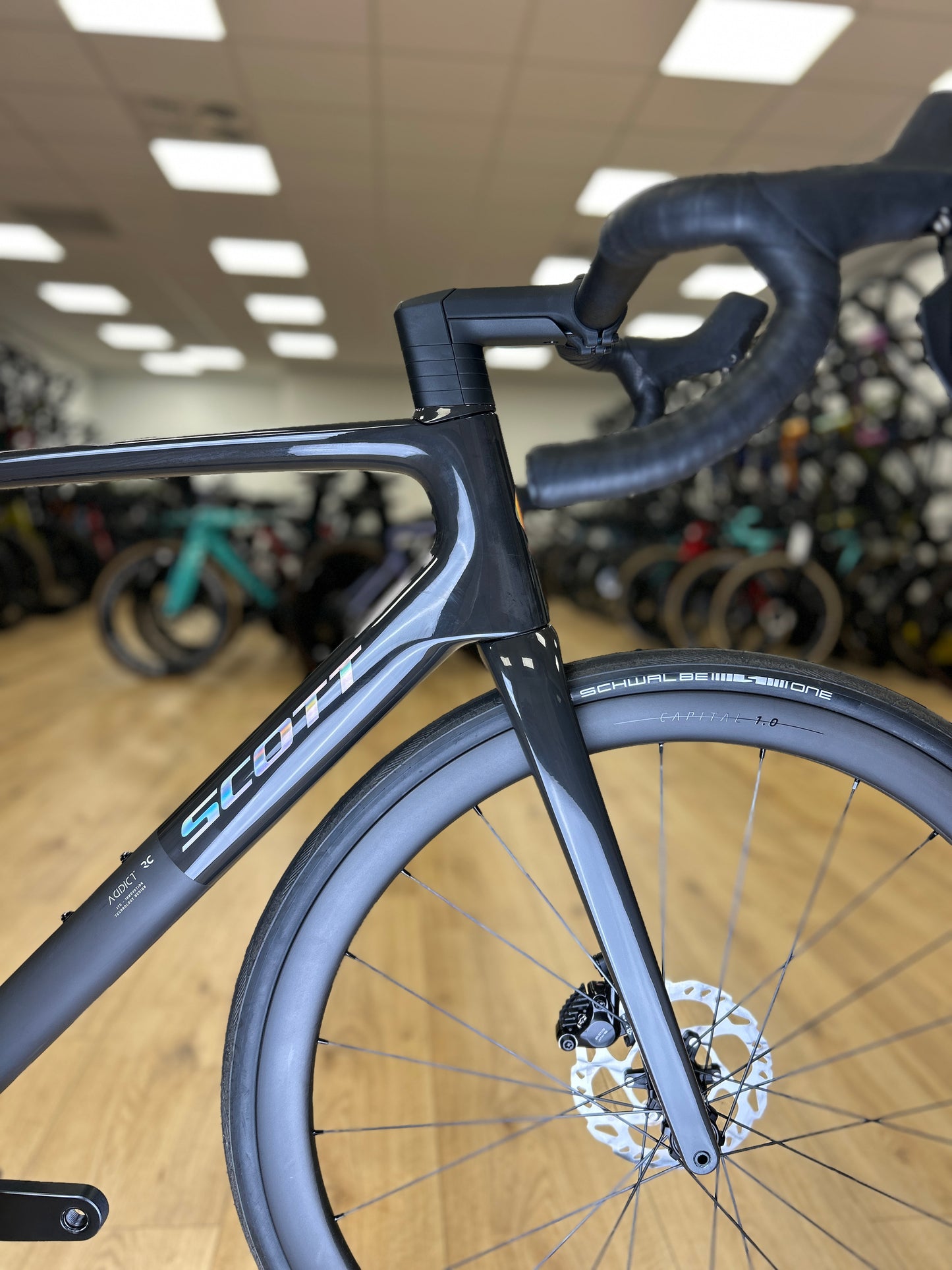 0km Showroom Model Scott Addict RC Di2 Carbon Racefiets