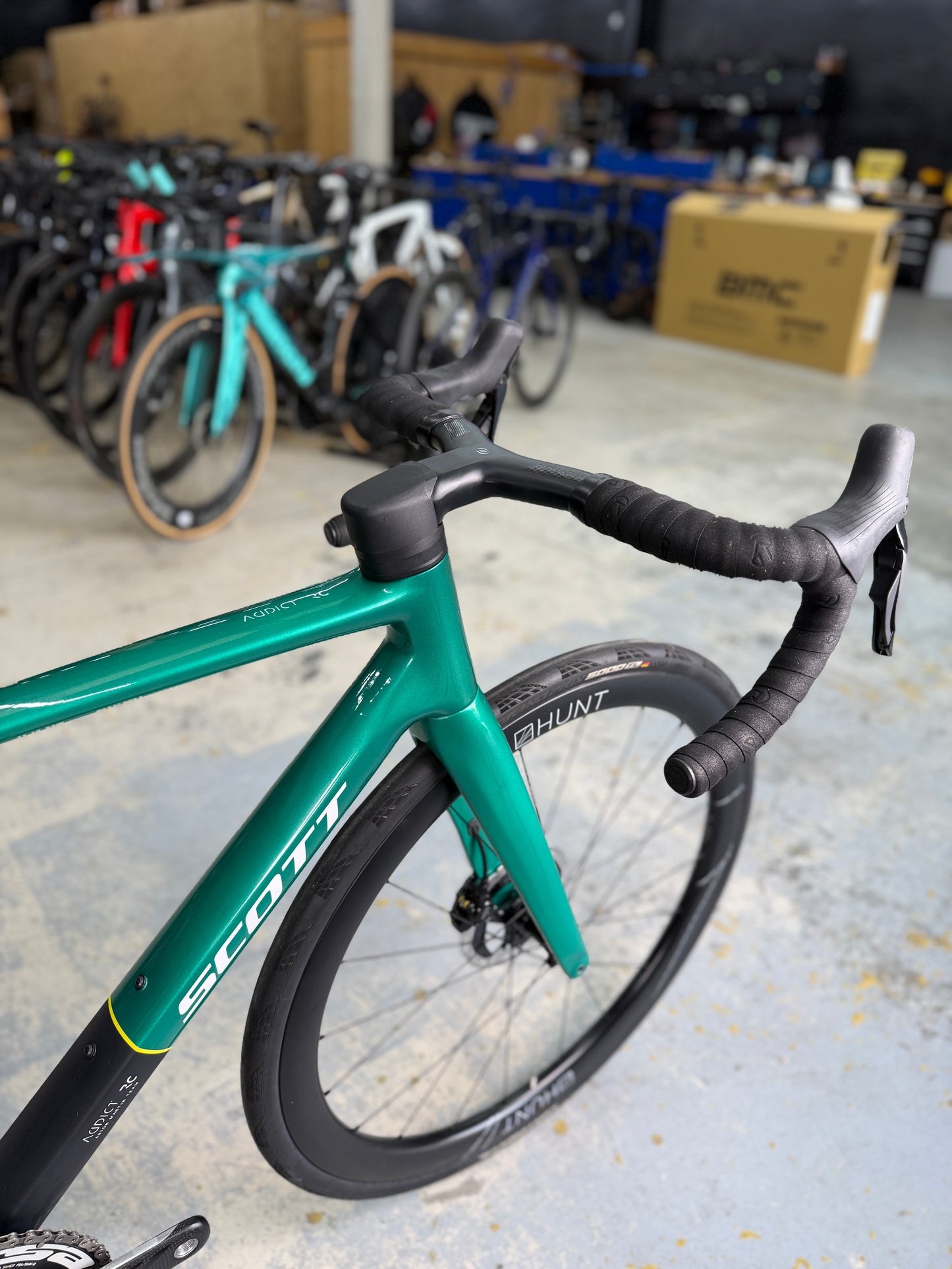 Scott Addict RC Di2 Aston Martin Carbon Racefiets